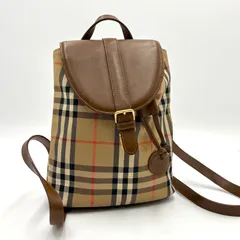 Burberry バーバリー ノヴァチェック ミニ リュック バックパック キャンバス×レザー レディース ブラウン Burberry’s