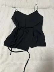 黒 キャミソール ビスチェ