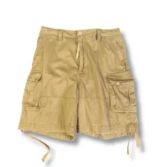 Abercrombie & Fitch ブラウン ダメージ カーゴ ハーフ パンツ