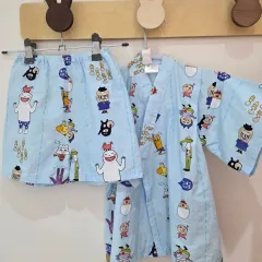 日本 100 子供用 キャラクター 浴衣 上下 セット