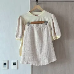 ツイード半袖スカート セット