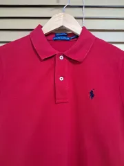 ラルフローレンポロ 男の子 (女性利用可) 赤 PK 半袖Tシャツ L ( 170 ／ 96A )