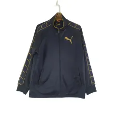 J2944 PUMA メンズ S ヴィンテージ ネイビー トレーナー ジャケット
