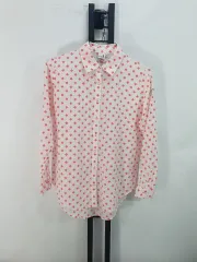 W.ANGLE(ワイドアングル) シャツ 長袖 夏 白 ピンク レディース 90