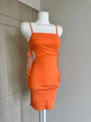 ザラ) サイドスリット キャミソール ワンピース タグ 有り