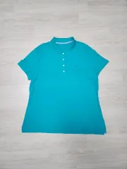 Tommy Hilfiger(トミーヒルフィガー) ポロ カラー Tシャツ ミントグリーン (女性) 3XL ー 4XL