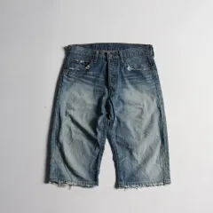 LEVI'S(リーバイス) 501 ウォッシング ダメージ デニム ハーフパンツ