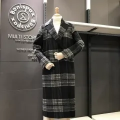 ボニースパクス CHECK ロングコート