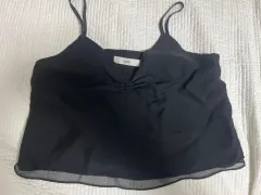 Moett シフォン レイヤー ビスチェ スリーブレス