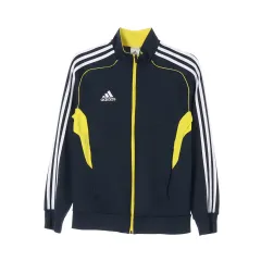 M adidas(アディダス) 3本線 黄色 バイカラー トラックトップス ジャージ ジップアップジャケット