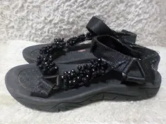 レディース250 ザラ スパンコール キュービック サンダル スリッパ 中古 靴