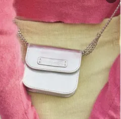 옴니포턴트 ピン ウォレットバッグ シルバー