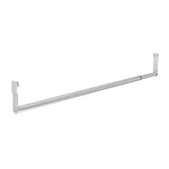 ドウシシャ(DOSHISHA) ルミナスラック 伸縮式ハンガーポール 幅70-90cm棚専用 19HP-70S 耐荷重20kg ポール径19mm スチールラックパーツ 大容量 取付簡単 棚板に引っ掛けるだけ diy ハンガーラック ワードローブ 追加部品 合金