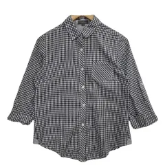 FIELD DREAM 黒 チェック シャツ ／ M コットン 100 %
