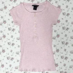 アバクロンビー ピンク ゴージ ヘンリーネック /半袖 トップス ホリスター y2k