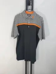 FootJoy(フットジョイ) 半袖 襟付きTシャツ ポロシャツ ストライプ xl