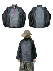 mizuno(ミズノ) グレー 黒 ウィンドブレーカー ジャケット M