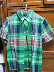 ポロ Ralph Lauren(ラルフローレン) チェック 半袖 シャツ 緑