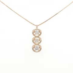 K18PG ダイヤモンド ネックレス 0.50CT