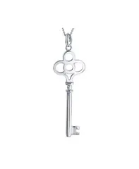 ブリング レディース アクセサリー ネックレス・チョーカー・ペンダントトップ レース Bling Jewelry Crown Key Shapendant Necklace Plain 925 Sterling Silver tone シルバー