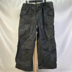 01w-6381  US.ARMY 80s M-65 フィールドカーゴパンツ ウッドランドカモ 迷彩柄 後染め MEDIUM-SHORT ジップフライ  ボトムス  ナイロン  【中古品】
