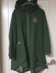 レディース マウンテンパーカー ジーンカーキ Aライン フード付きマウンテンパーカー トレンチコート代用 66 77