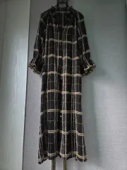 BENETTON パフ袖 ロング丈ワンピース or アウター