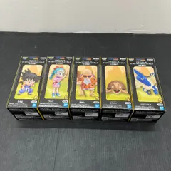 06w19458【未開封】 ドラゴンボール ワールドコレクタブルフィギュア③ ～少年期編1～A 孫悟空・B ブルマ・C 亀仙人・D ・亀仙人と一緒にいるカメ・E プテラノドン 全5種コンプリートセット  ドラゴンボール  フィギュア  【中古品】