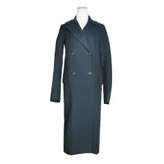 ジルサンダー ダスティブルー ダブルボタン ウール ロングコート 44