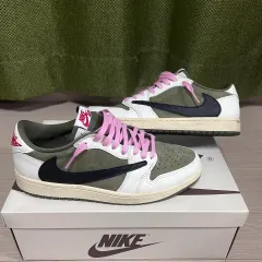 ジョーダン 1 x トラヴィス スコット レトロ ロー OG SP リバース オリーブ