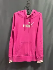 PUMA(プーマ) ピンク フード ロングスリーブ T シャツ ( M サイズ