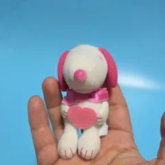 ピーナッツ SNOOPY 犬 キャラクター グッズ ヴィンテージ 小物 トイ ぬいぐるみ キーホルダー ピンク ハートリング