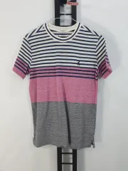 BEAN POLE(ビーンポール) キッズ 半袖T ラウンド リネン ストライプ 165