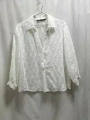 ZARA(ザラ) 白 パターン ブラウス