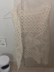 ヴィンテージ クロシェ ニット ベスト