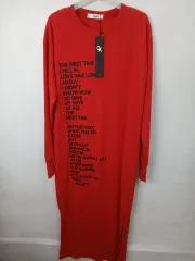 K look 赤 ロング ワンピース 95 M 新品