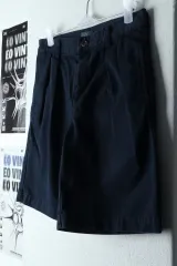 W ( S ー M ) ポロ Ralph Lauren(ラルフローレン) 半ズボン パンツ ネイビー コットン- 1E78