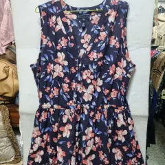 Gap 綿 アサ ノースリーブ ワンピース