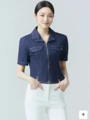 新品))イッミシャ デニム 半袖 ジャケット (定価229,000ウォンㅠㅠ)