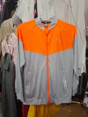 PUMA(プーマ) オレンジ/グレー トラックトップス ジャケット L