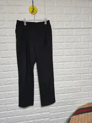 新品)ブラック 基本 スラックス 春夏秋 ズボン