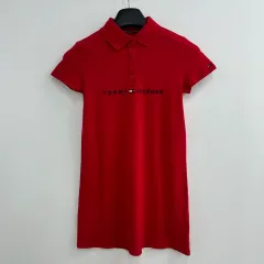 14 税金 Tommy Hilfiger(トミーヒルフィガー) ジュニア レディース 半袖 カラー ワンピース