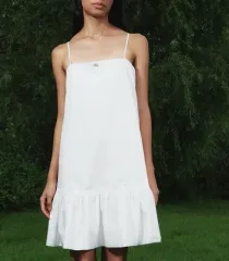 標準 白 ミニ ドレス ワンピース S