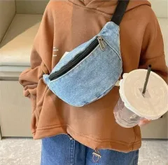 デニム ヒップバッグ ウェストバッグ