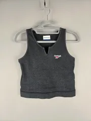 Reebok(リーボック) L レディース クロップド ノースリーブ デニムカラー