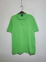 (M) ラルフローレン ポロ 半袖 カラーTシャツ ライトグリーン PK Tシャツ