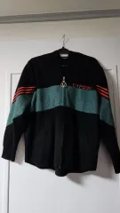 EXPOSU ジップアップ しっかり素材 ニット カーディガン ブラック