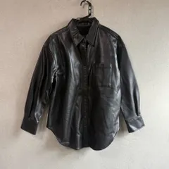 GU フェイクレザーシャツ