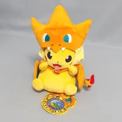 美品★Pokemon Center MEGA TOKYO ピカチュウ限定ver ぬいぐるみ 人形 リザードン ポンチョ ポケモンセンター メガトウキョー★