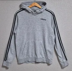 M （ 95 ） adidas(アディダス) グレー フード付きTシャツ